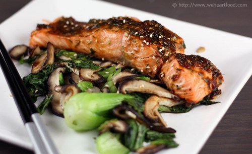 Bulgogi-Style Salmon with Bok Choy and Mushrooms » We ...