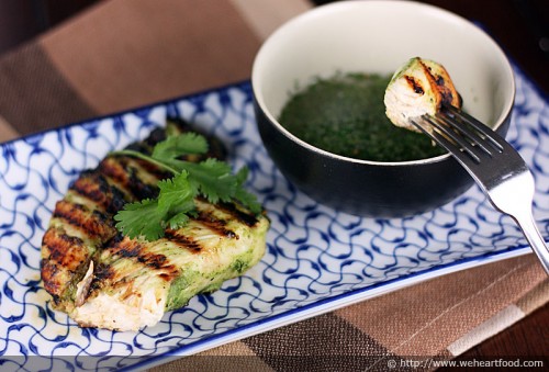 Thai Grilled Chicken with Cilantro Dipping Sauce