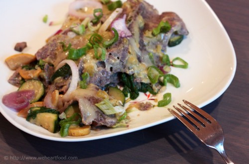 Ugly!  Summer Squash Enchiladas