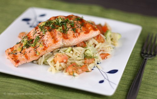 grilledsalmonorzo