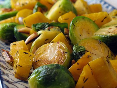 Brussels Sprouts and Golden Beets